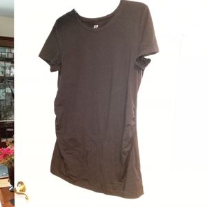 GAP MATERNITY BLACK STRETCH SHORT SLEEVE TUNIC top SZ. L, NWT